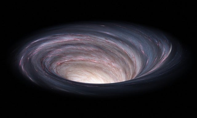 černá díra - místo s nejsilnější gravitací