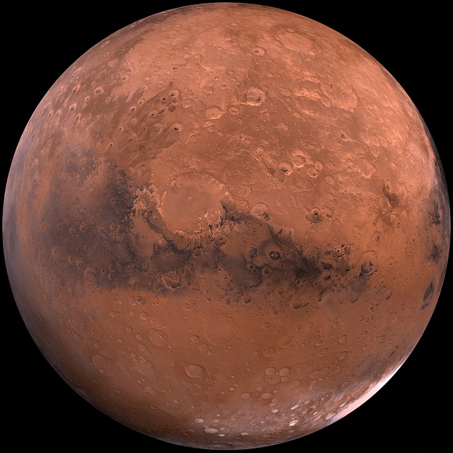 Mars s ledovou čepičkou